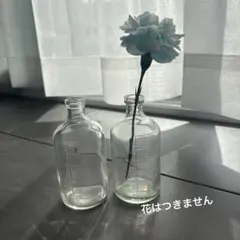レトロ雑貨 ビーカーっぽい一輪挿し2点セット