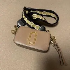 【美品】MARC JACOBS スナップショット　ベージュ　ショルダーバッグ