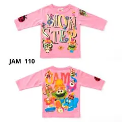新品タグ付き JAM ジョイフル＆モンスター七分袖Tシャツ 110