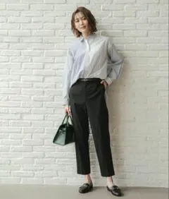 GLOBAL WORK♡アシンメトリーボーダーシャツ XL