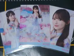 【黒見明香】生写真 結成15周年記念 3種 (内レアポーズ 座り1枚)