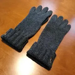 POLO RALPH LAUREN 手袋 チャコールグレー　ウール　スウェード