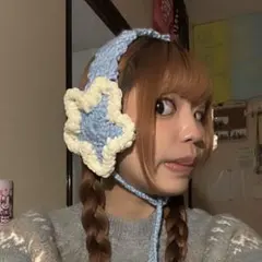 お星様のイヤーマフ！ 水色