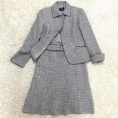 美品✨23区 セットアップ スカート ツイード　グレー
