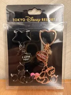 ミッキーマウス・ミニーマウスペアキーチェーンのサムネイル