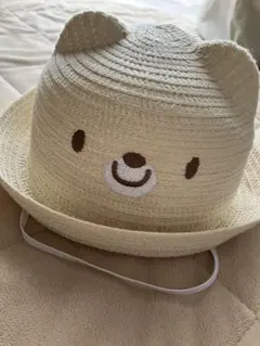 クマの顔デザイン ベビー帽子 46cm