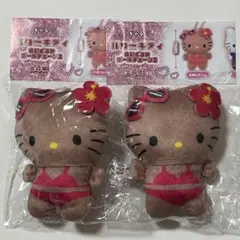 ハローキティ　ぬいぐるみボールチェーン2 日焼けギャル