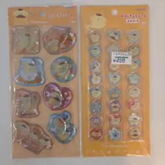 【正規品】ポムポムプリン　ウォーターシール　おはじきふうシール