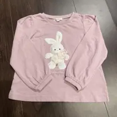 【中古】エニィファム　うさぎ柄　ロンT １１０