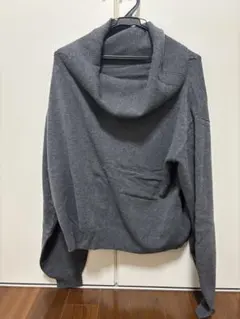 【最終値下げ!!】DISCOAT モチモチオフショルプルオーバー グレー