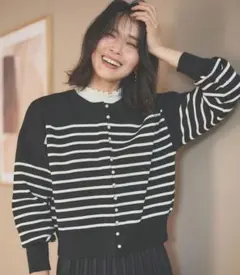 【未使用】2WAYパールニットカーディガン