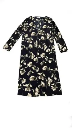 fifth 花柄ロングカーディガン　ネイビー　新品タグ無し