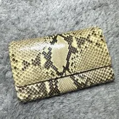 長財布 パイソン レザー 二つ折り