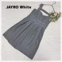 【ジャイロホワイト】ジャンパースカート ブラック ホワイト ギンガムチェック