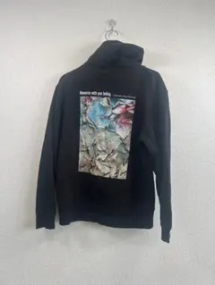 yuuri(優里)ドライフラワーオフィシャルパーカーブラックパーカー Mサイズ