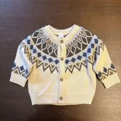 tete a tete アーガイル柄カーディガン サイズ80cm