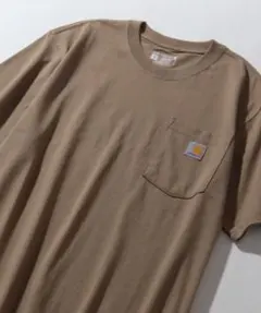 CARHARTT カーハート ワンポイントポケットTシャツ S ベージュ