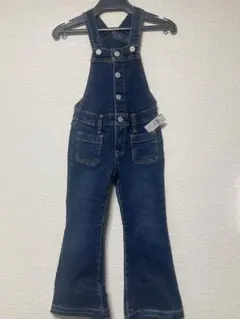 GAP ダークブルー フレアオーバーオール