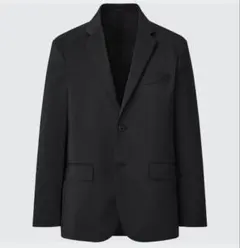 美品 ユニクロ 感動ジャケット（ウールライク・袖丈着丈標準） ブラック M