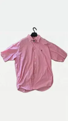 Ralph Lauren 赤のチェックシャツ Lサイズ(男性)、女性XL