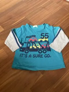 3can4on ターコイズ 長袖Tシャツ 90サイズ