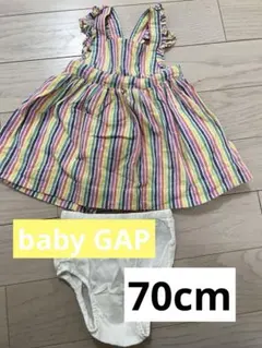 【美品】GAP 女の子　ワンピース 70cm