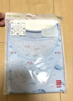 新品 UNIQLO BABY コットンメッシュタンクトップ 100cm 2枚組