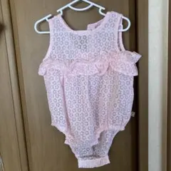 ロンパース　ノースリーブ　ピンク