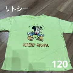 リトシー　ミッキーマウス Tシャツ キッズ 120cm ライトグリーン
