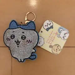 ハチワレ ラインストーンキーホルダー