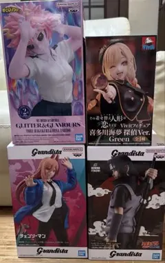 新品未開封】ジャンプ＆アニメ名作 フィギュア4点セット - メルカリ