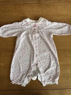 ミキハウス　花柄　ロンパース 70