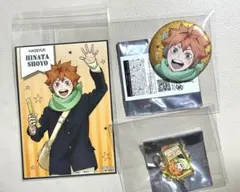 ハイキュー コスモワールド 日向翔陽 缶バッジ 特典 つながるアクリルチャーム