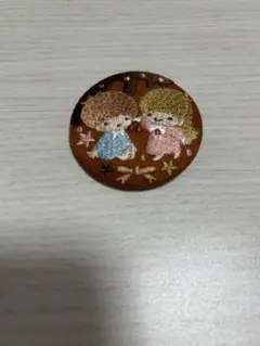 サンリオキャラクターズ 刺繍缶バッジビスケット3