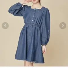 JENNI love バックリボンデニムワンピース　140