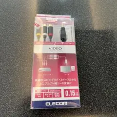 ELECOM 映像RCAピンジャック ミニプラグ(4極)変換ケーブル