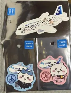치이카와 ANA 콜라보 스티커 3종 세트