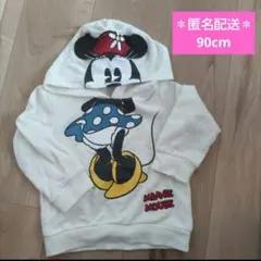 ベビー服 90 長袖 トレーナー ミニーちゃん ミニーマウス ディズニー 冬服