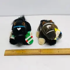 タグ付 アバンティ製 シーザリオ&ディープインパクト キーホルダー m1261