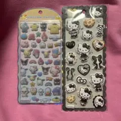 サンリオ　キティ　コットンパフィー　ボンボンドロップシール　日焼け　ギャル　第二