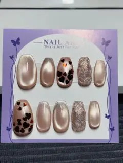 埋め込み、ハート キルティングネイル ガーリー シンプル 人気