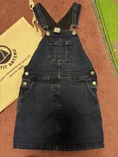 PETIT BATEAU プチバトー ジャンバースカート デニム　6a