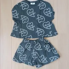 BREEZE ハート柄 ベビーパジャマ 90