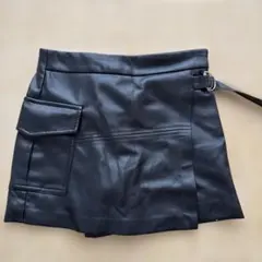 ZARA ザラ　黒　ブラック　ショートパンツ　スカート風　ポケット付き　120