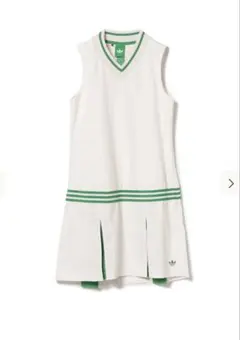 adidas レディース ワンピース ホワイト/グリーン