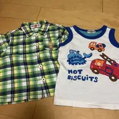 ミキハウス 半袖シャツ タンクトップ 2枚セットのサムネイル