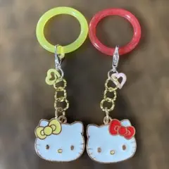 サンリオ キティ＆ミミィちゃん 2点セットめじるしアクセサリーアンブレラマーカー