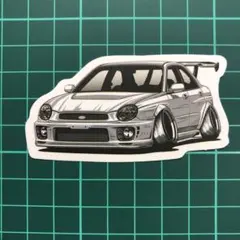 防水ステッカー　SUBARU インプレッサ　白【K5】