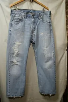 LEVIS　リーバイス　569　ワイドストレート　リペア有　W33×L32