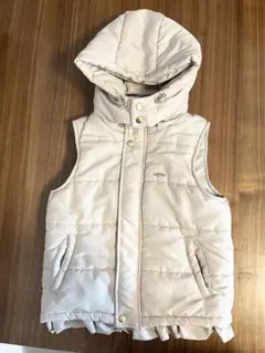 petit main フード付き中綿ダウンベスト　Lサイズ